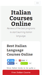 Mobile Screenshot of learnitalianlanguageonline.net